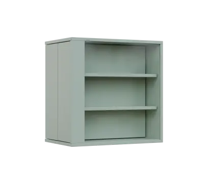 RE VTB - 350 vitrína s bočním výsuvem, 600x600x350, pastelově zelená